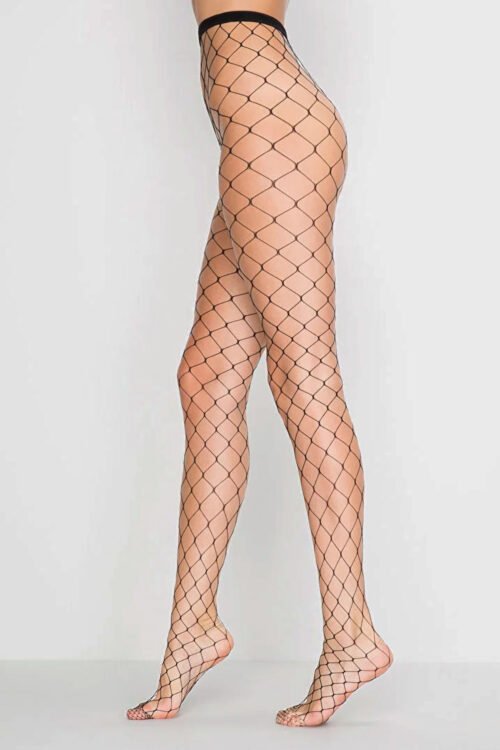 Bold Black Big Fishnet Tights – Penti