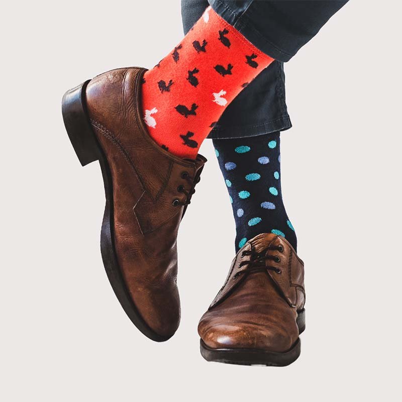 Men's Patterned Crew Socks