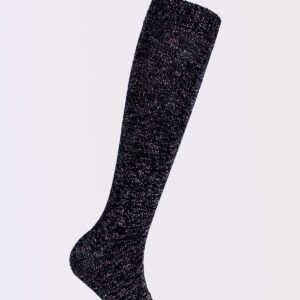 Women’s Glittery Cotton Knee-High Socks